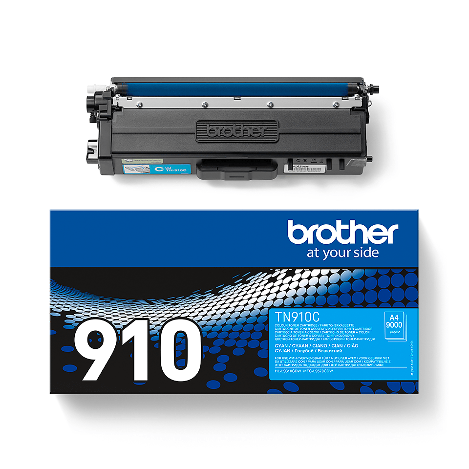 Original Brother TN910C ultra høykapasitet toner – cyan 3